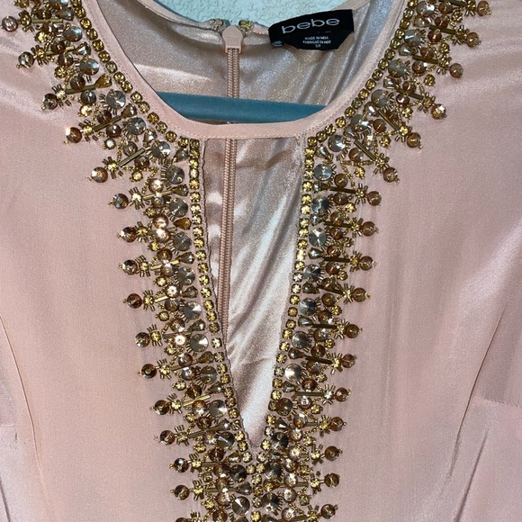 Bebe rose dust beaded dress - Picture 5 of 8